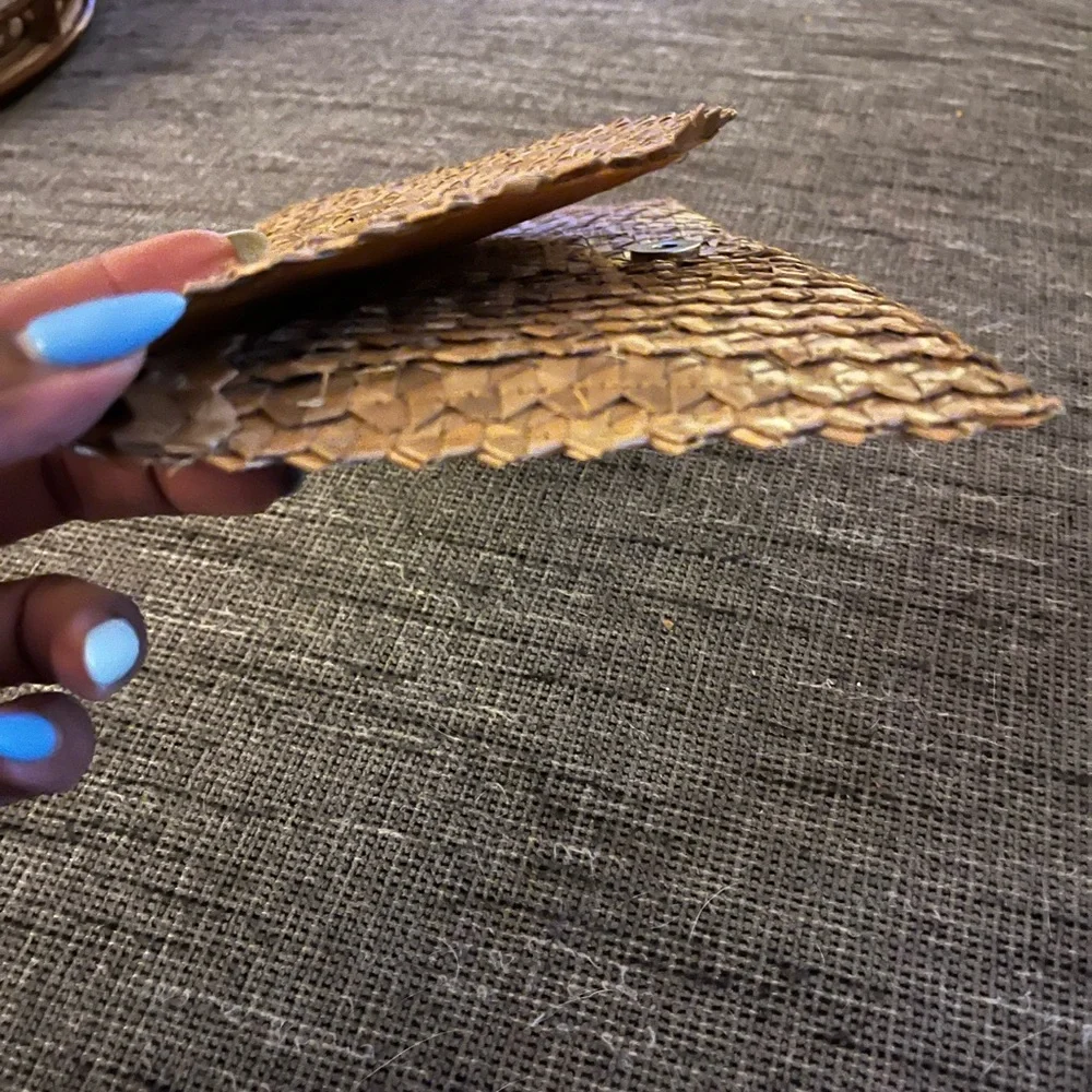 ✨ENVELOPE STRAW PURSE✨✨CARAMEL - Picture 9 of 11